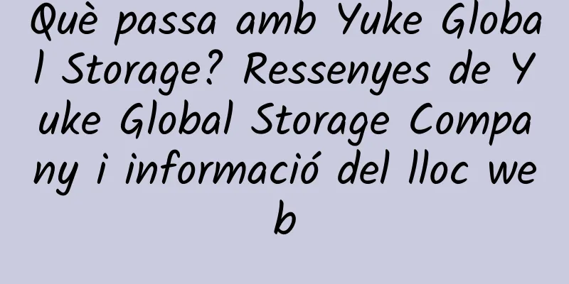 Què passa amb Yuke Global Storage? Ressenyes de Yuke Global Storage Company i informació del lloc web