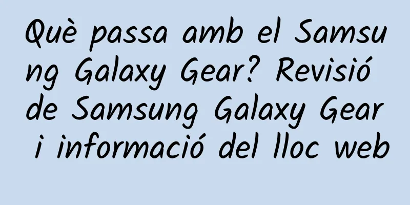 Què passa amb el Samsung Galaxy Gear? Revisió de Samsung Galaxy Gear i informació del lloc web