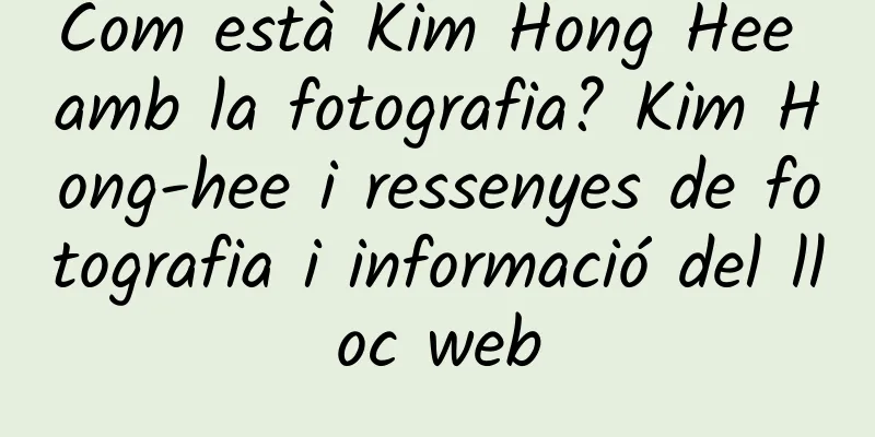 Com està Kim Hong Hee amb la fotografia? Kim Hong-hee i ressenyes de fotografia i informació del lloc web