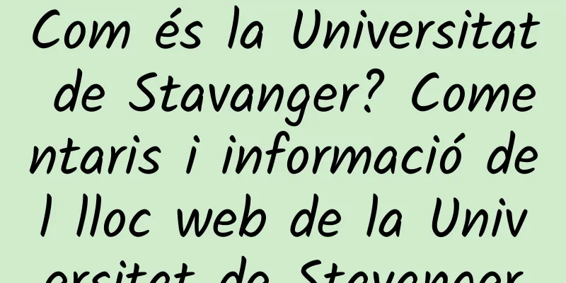 Com és la Universitat de Stavanger? Comentaris i informació del lloc web de la Universitat de Stavanger