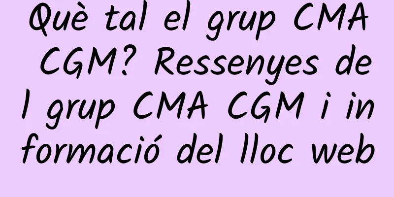 Què tal el grup CMA CGM? Ressenyes del grup CMA CGM i informació del lloc web