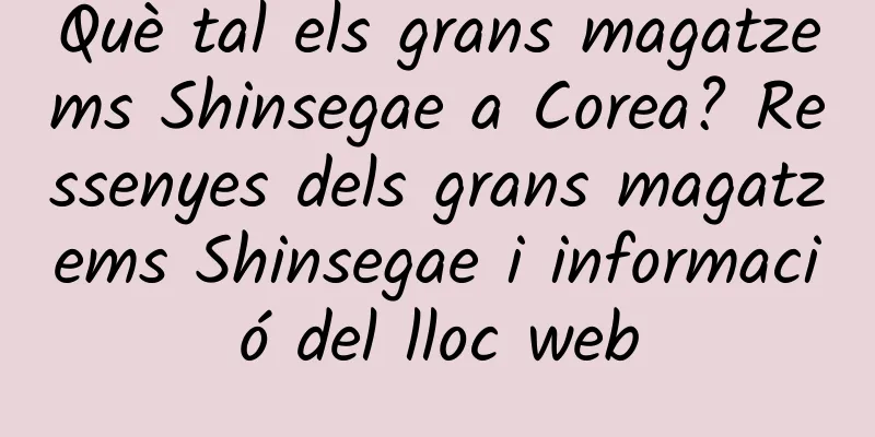 Què tal els grans magatzems Shinsegae a Corea? Ressenyes dels grans magatzems Shinsegae i informació del lloc web