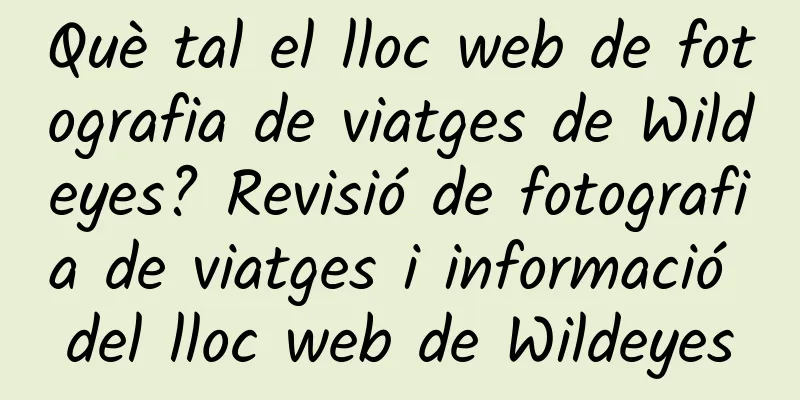 Què tal el lloc web de fotografia de viatges de Wildeyes? Revisió de fotografia de viatges i informació del lloc web de Wildeyes