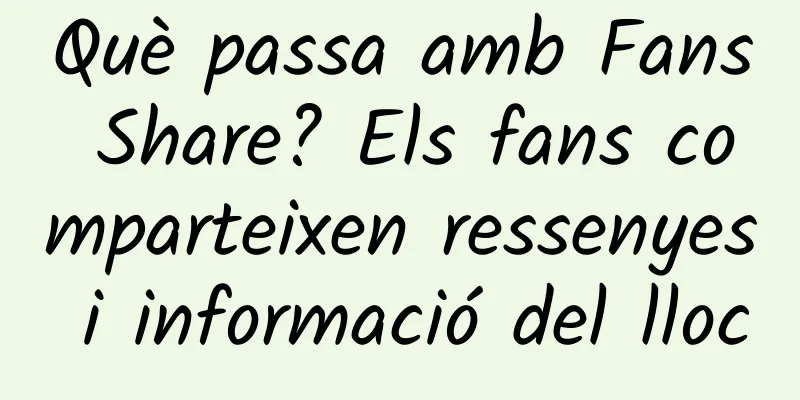 Què passa amb Fans Share? Els fans comparteixen ressenyes i informació del lloc