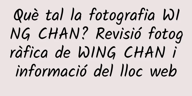 Què tal la fotografia WING CHAN? Revisió fotogràfica de WING CHAN i informació del lloc web