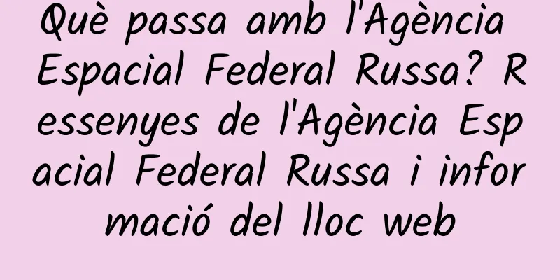Què passa amb l'Agència Espacial Federal Russa? Ressenyes de l'Agència Espacial Federal Russa i informació del lloc web