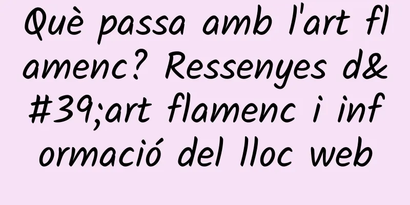 Què passa amb l'art flamenc? Ressenyes d'art flamenc i informació del lloc web