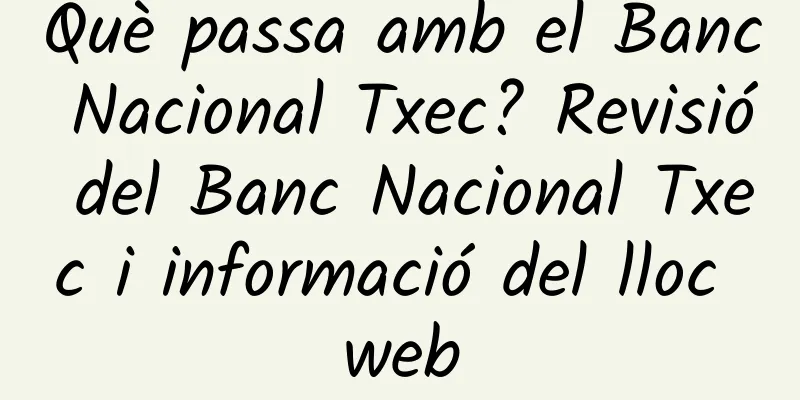 Què passa amb el Banc Nacional Txec? Revisió del Banc Nacional Txec i informació del lloc web