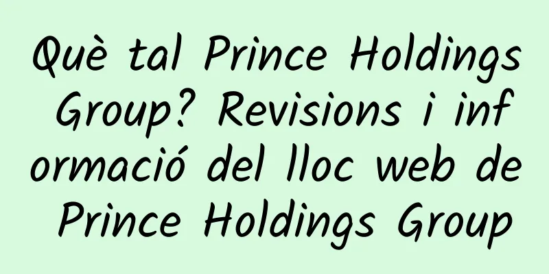 Què tal Prince Holdings Group? Revisions i informació del lloc web de Prince Holdings Group