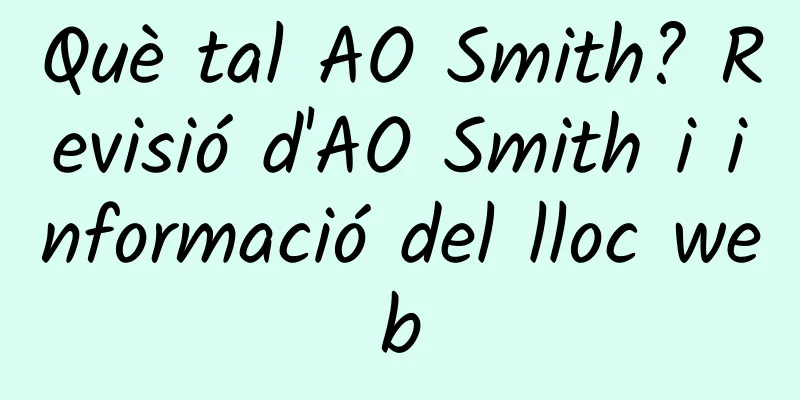 Què tal AO Smith? Revisió d'AO Smith i informació del lloc web