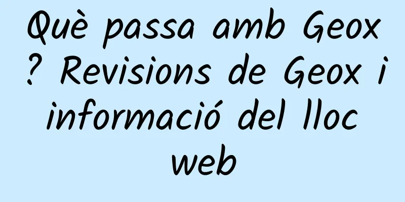 Què passa amb Geox? Revisions de Geox i informació del lloc web