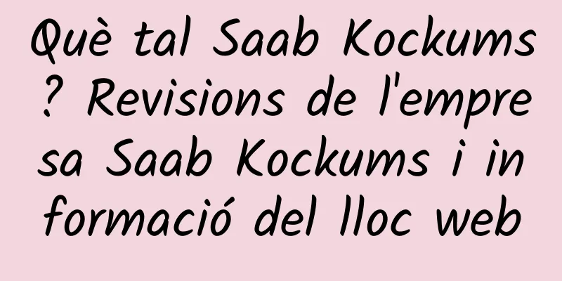 Què tal Saab Kockums? Revisions de l'empresa Saab Kockums i informació del lloc web