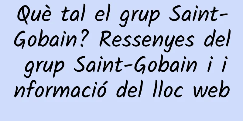 Què tal el grup Saint-Gobain? Ressenyes del grup Saint-Gobain i informació del lloc web