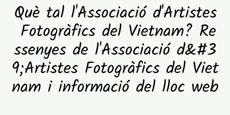 Què tal l'Associació d'Artistes Fotogràfics del Vietnam? Ressenyes de l'Associació d'Artistes Fotogràfics del Vietnam i informació del lloc web