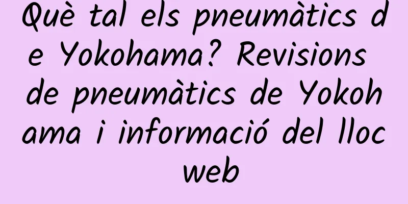 Què tal els pneumàtics de Yokohama? Revisions de pneumàtics de Yokohama i informació del lloc web