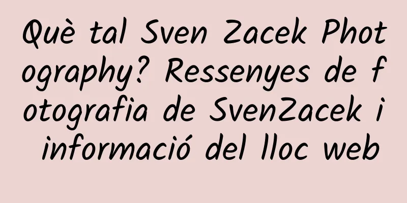 Què tal Sven Zacek Photography? Ressenyes de fotografia de SvenZacek i informació del lloc web