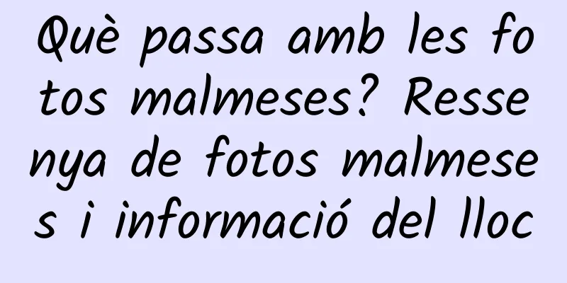 Què passa amb les fotos malmeses? Ressenya de fotos malmeses i informació del lloc