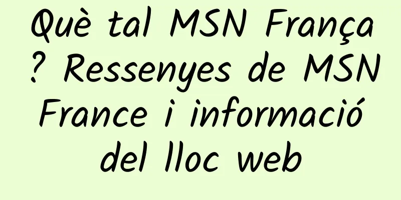 Què tal MSN França? Ressenyes de MSN France i informació del lloc web