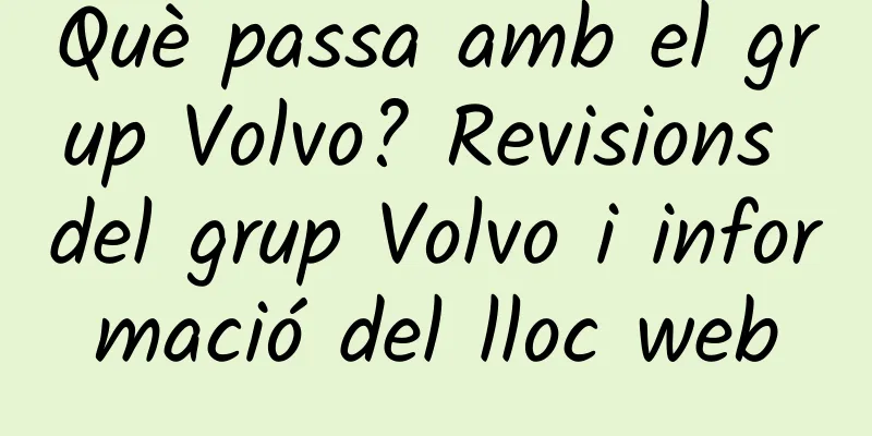 Què passa amb el grup Volvo? Revisions del grup Volvo i informació del lloc web