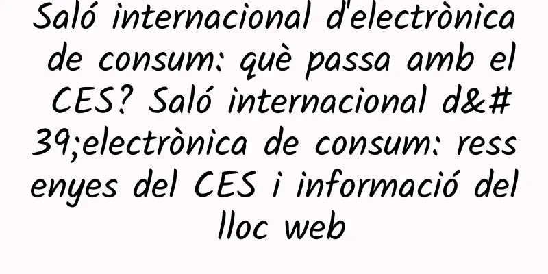 Saló internacional d'electrònica de consum: què passa amb el CES? Saló internacional d'electrònica de consum: ressenyes del CES i informació del lloc web