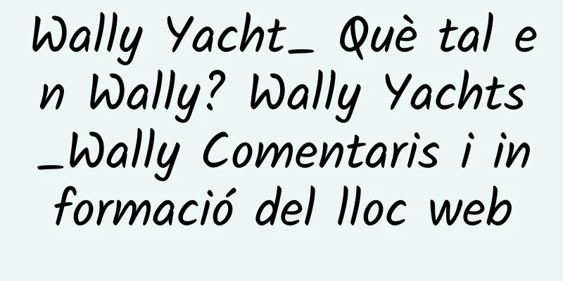 Wally Yacht_ Què tal en Wally? Wally Yachts_Wally Comentaris i informació del lloc web