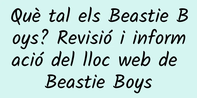 Què tal els Beastie Boys? Revisió i informació del lloc web de Beastie Boys