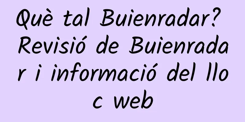 Què tal Buienradar? Revisió de Buienradar i informació del lloc web