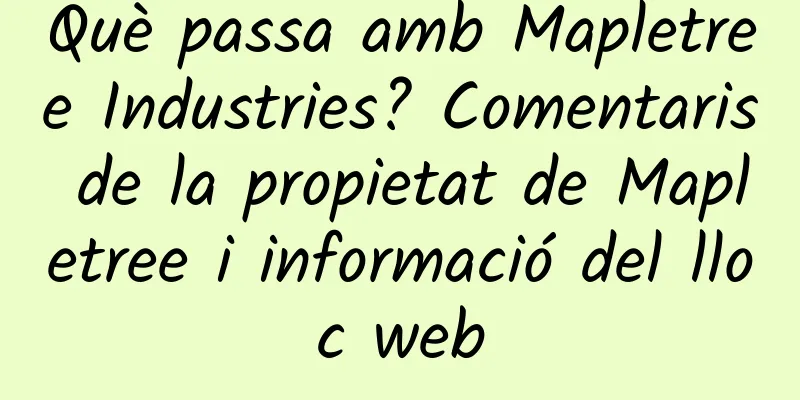Què passa amb Mapletree Industries? Comentaris de la propietat de Mapletree i informació del lloc web