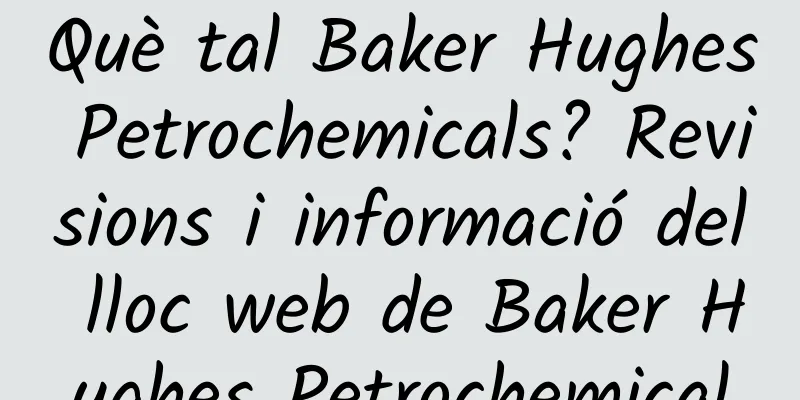 Què tal Baker Hughes Petrochemicals? Revisions i informació del lloc web de Baker Hughes Petrochemical
