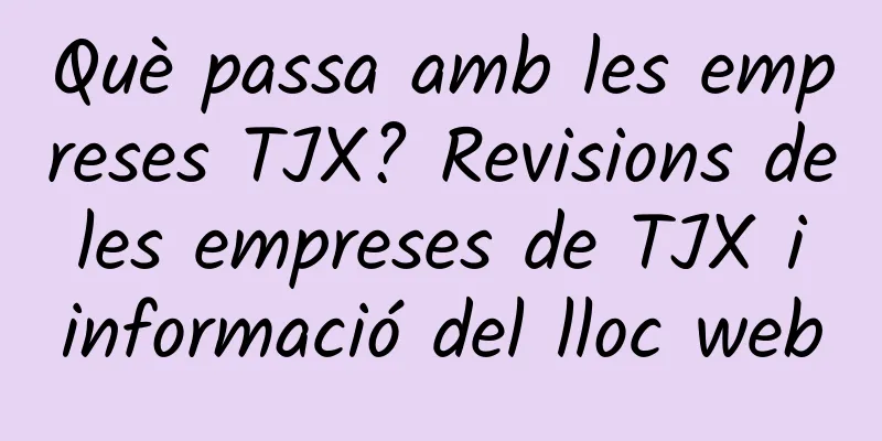 Què passa amb les empreses TJX? Revisions de les empreses de TJX i informació del lloc web
