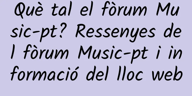 Què tal el fòrum Music-pt? Ressenyes del fòrum Music-pt i informació del lloc web