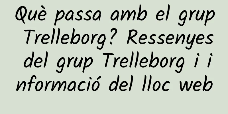 Què passa amb el grup Trelleborg? Ressenyes del grup Trelleborg i informació del lloc web