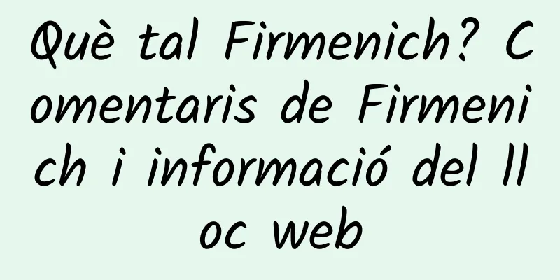 Què tal Firmenich? Comentaris de Firmenich i informació del lloc web