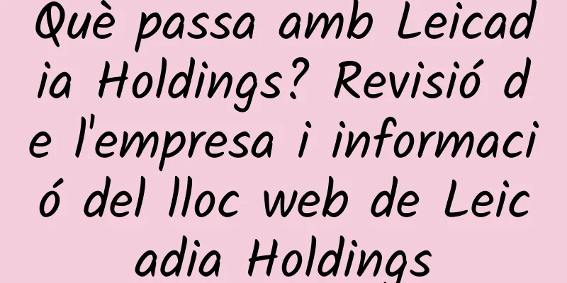 Què passa amb Leicadia Holdings? Revisió de l'empresa i informació del lloc web de Leicadia Holdings