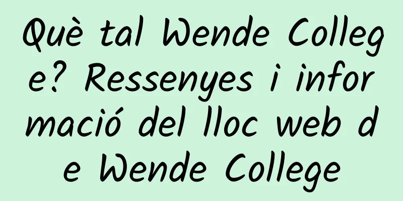 Què tal Wende College? Ressenyes i informació del lloc web de Wende College