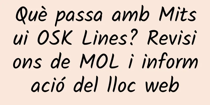 Què passa amb Mitsui OSK Lines? Revisions de MOL i informació del lloc web