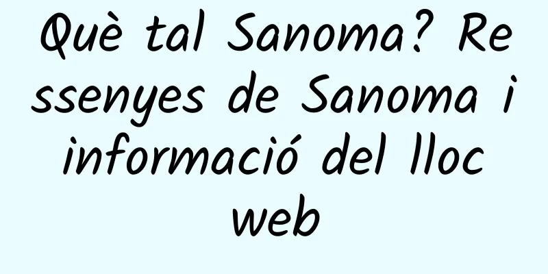 Què tal Sanoma? Ressenyes de Sanoma i informació del lloc web