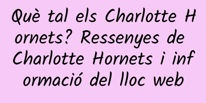 Què tal els Charlotte Hornets? Ressenyes de Charlotte Hornets i informació del lloc web