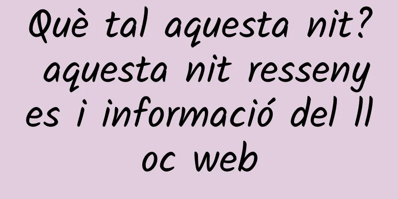 Què tal aquesta nit? aquesta nit ressenyes i informació del lloc web