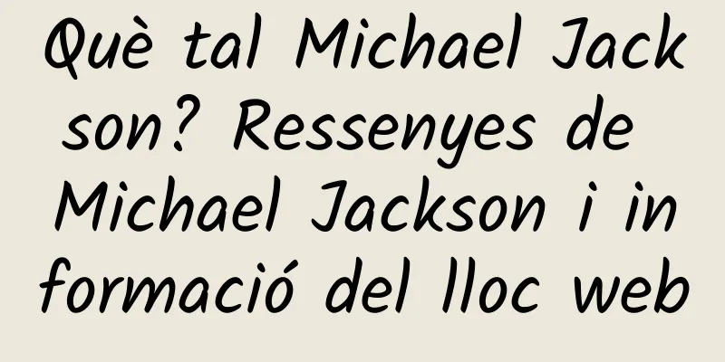 Què tal Michael Jackson? Ressenyes de Michael Jackson i informació del lloc web