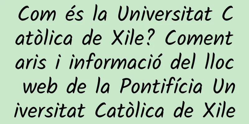 Com és la Universitat Catòlica de Xile? Comentaris i informació del lloc web de la Pontifícia Universitat Catòlica de Xile