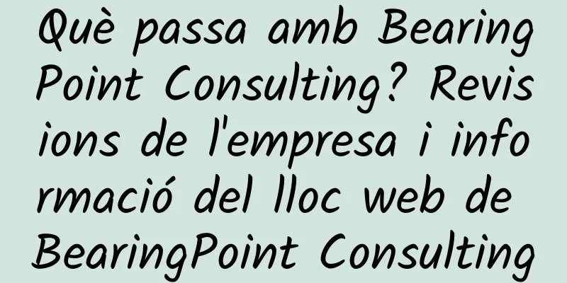 Què passa amb BearingPoint Consulting? Revisions de l'empresa i informació del lloc web de BearingPoint Consulting