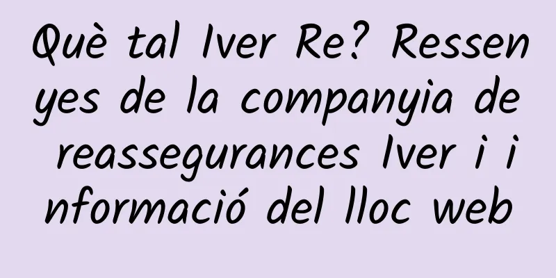 Què tal Iver Re? Ressenyes de la companyia de reassegurances Iver i informació del lloc web
