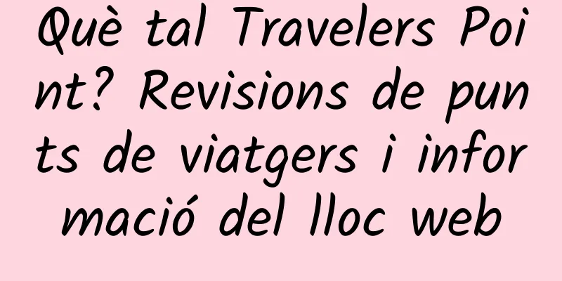 Què tal Travelers Point? Revisions de punts de viatgers i informació del lloc web