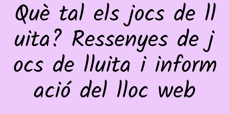 Què tal els jocs de lluita? Ressenyes de jocs de lluita i informació del lloc web