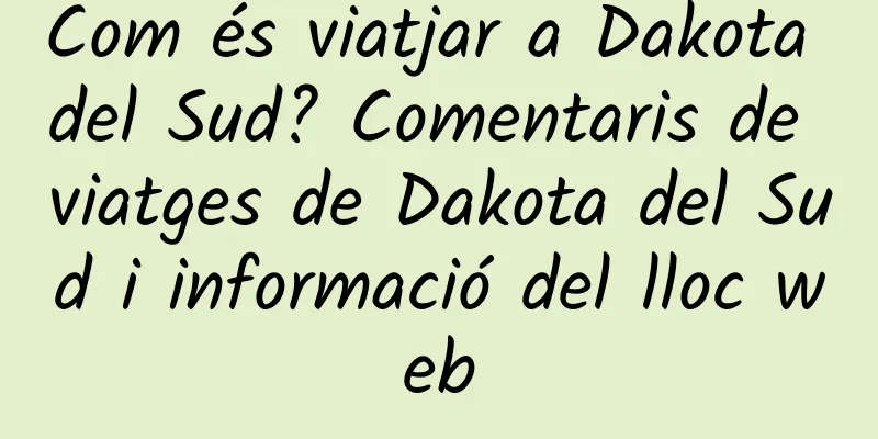Com és viatjar a Dakota del Sud? Comentaris de viatges de Dakota del Sud i informació del lloc web
