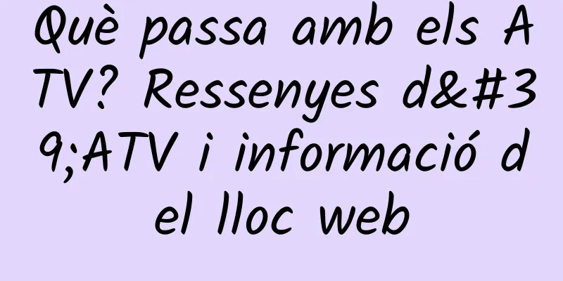Què passa amb els ATV? Ressenyes d'ATV i informació del lloc web
