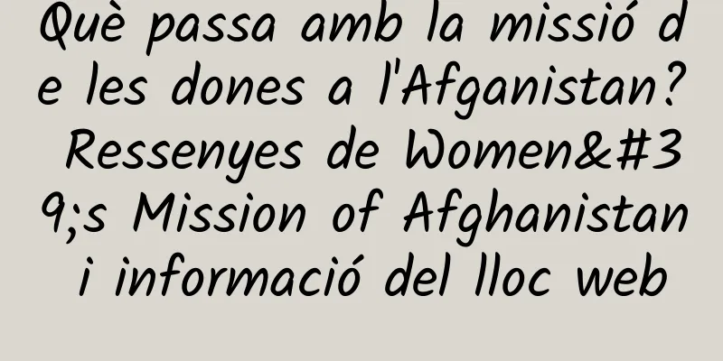 Què passa amb la missió de les dones a l'Afganistan? Ressenyes de Women's Mission of Afghanistan i informació del lloc web