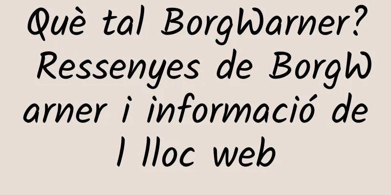 Què tal BorgWarner? Ressenyes de BorgWarner i informació del lloc web