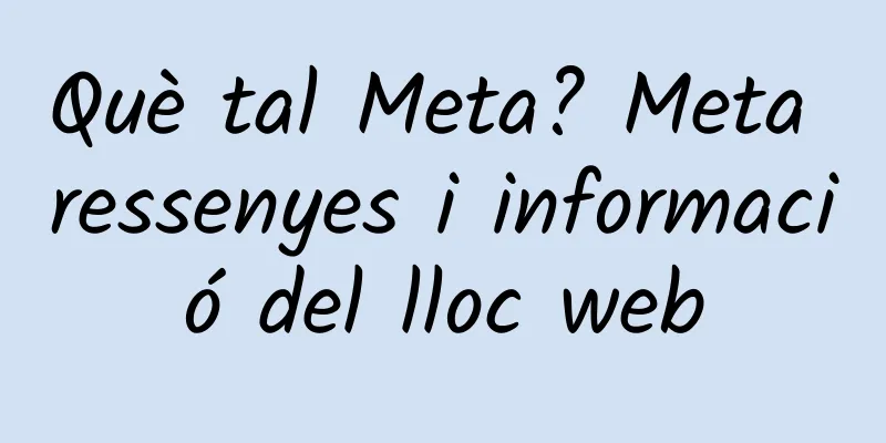 Què tal Meta? Meta ressenyes i informació del lloc web